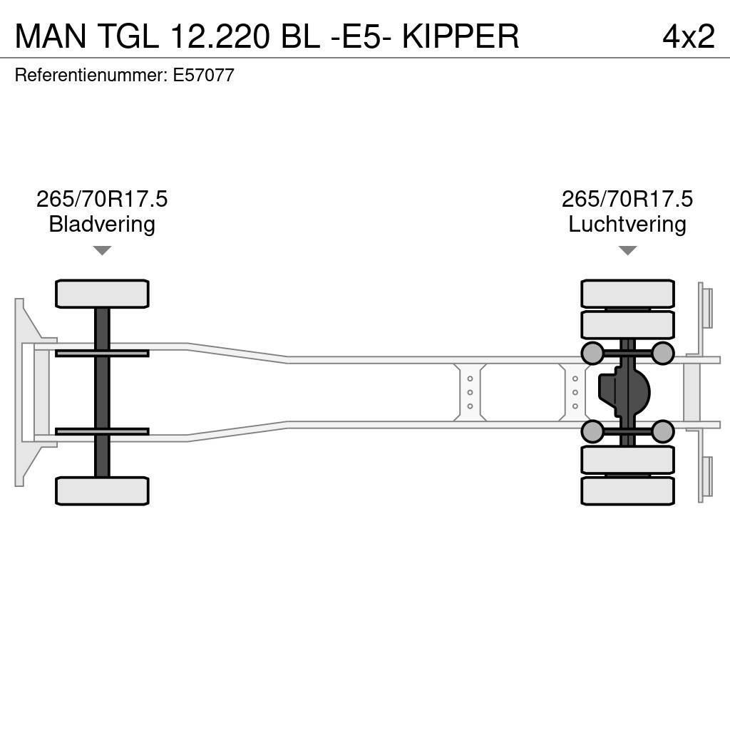 MAN TGL 12.220 BL -E5- KIPPER Kiper kamioni