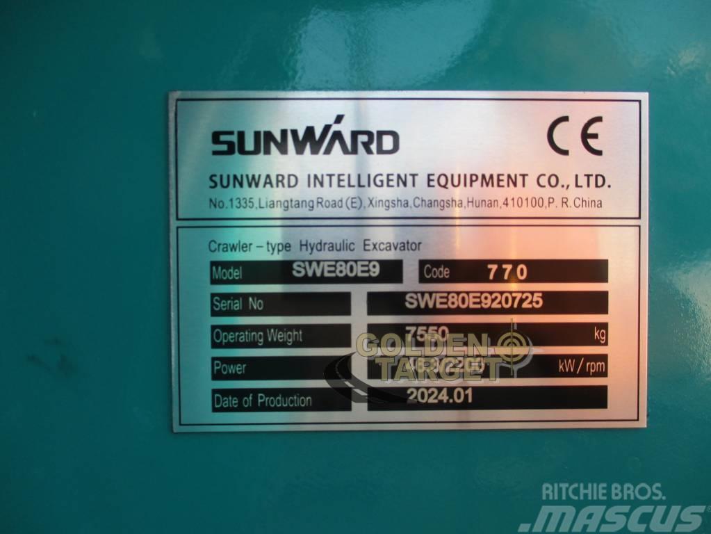 Sunward SWE80E9 Mini Hydraulic Excavator Mini bageri <7t