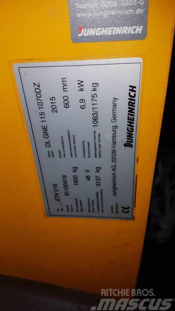Jungheinrich ETV 216 10700 mm HH Viličari sa pomičnim stupom