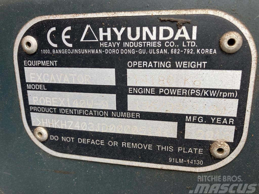 Hyundai Robex 140 W-9 Bageri na kotačima