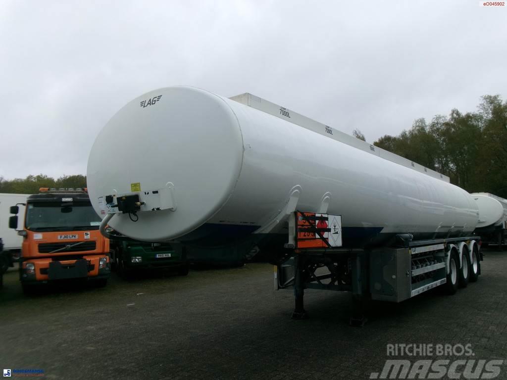 LAG Fuel tank alu 42 m3 / 6 comp + pump Tanker poluprikolice