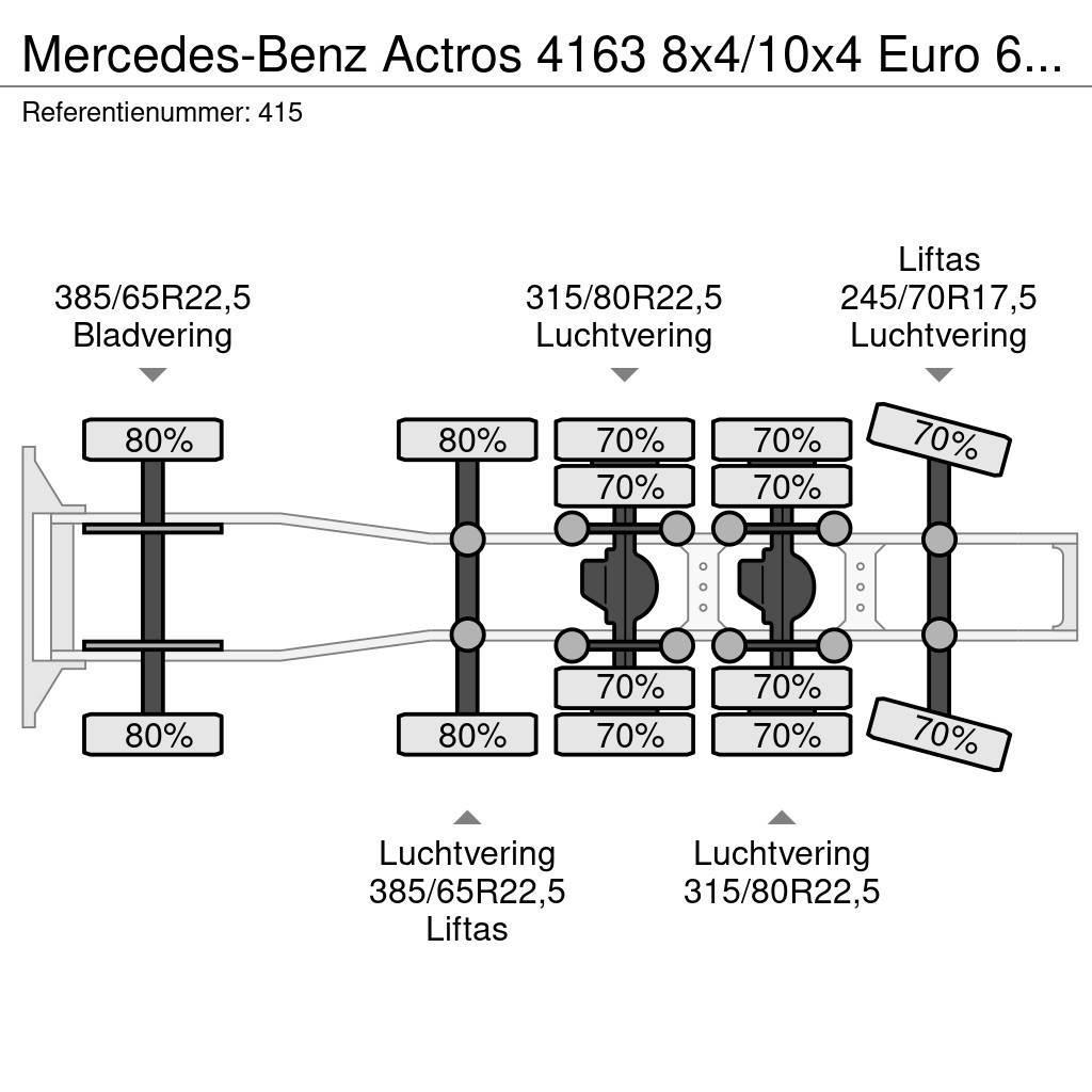 Mercedes-Benz Actros 4163 8x4/10x4 Euro 6 Titan Andockanhanger H Traktorske jedinice