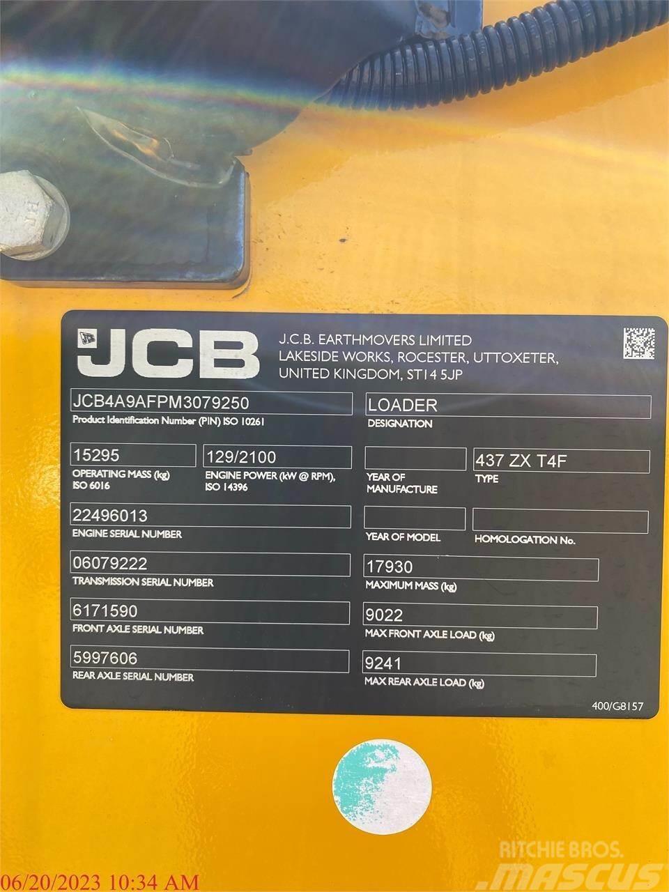 JCB 437ZX Utovarivači na kotačima