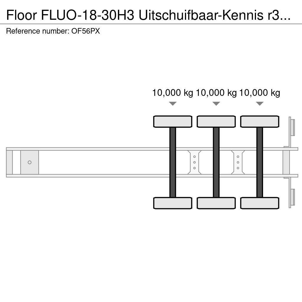Floor FLUO-18-30H3 Uitschuifbaar-Kennis r36-3x Gestuurd Poluprikolice sa otvorenim sandukom
