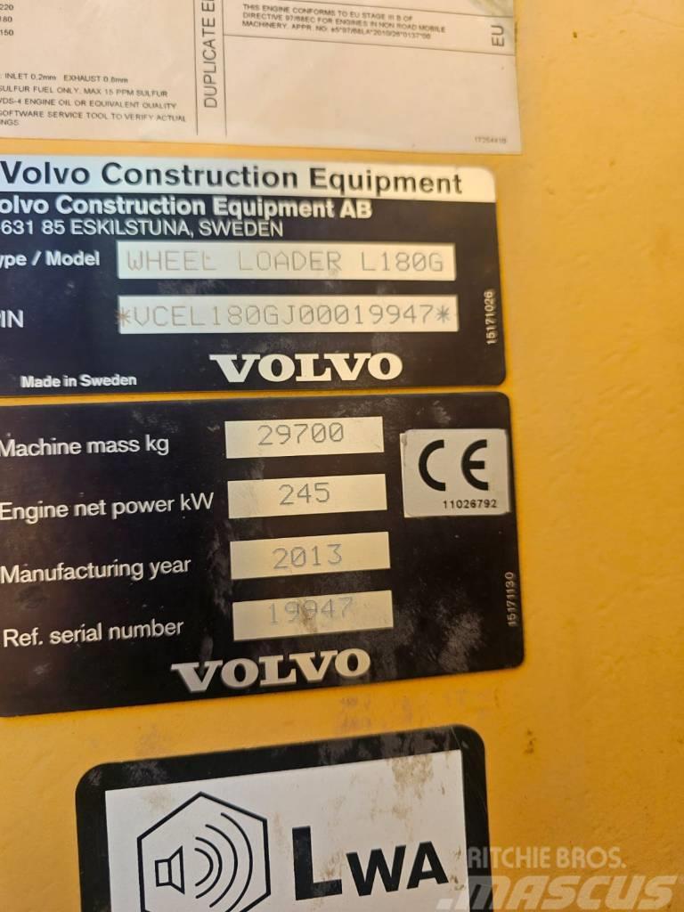 Volvo L180G capacity 6,1 m3 with weight / l150 l180 Utovarivači na kotačima