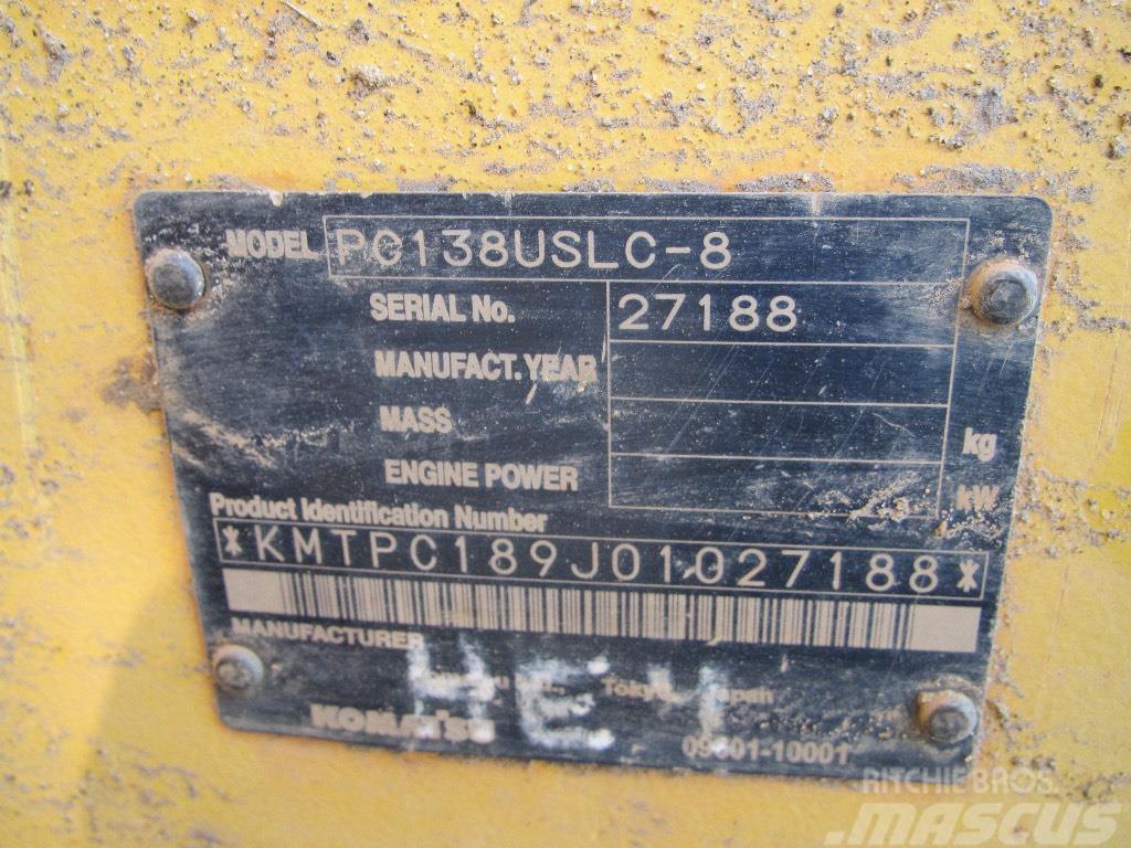 Komatsu PC 138 USLC-8 Bageri gusjeničari