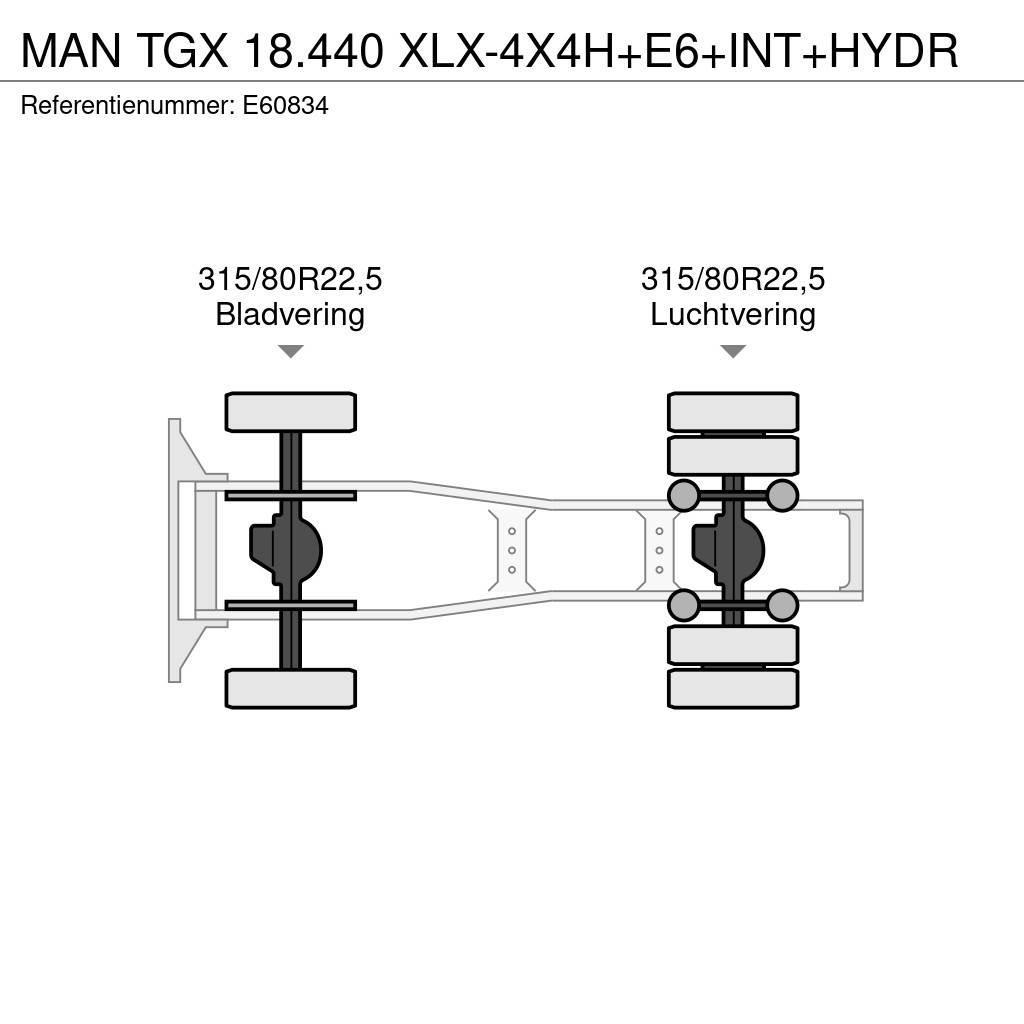 MAN TGX 18.440 XLX-4X4H+E6+INT+HYDR Traktorske jedinice