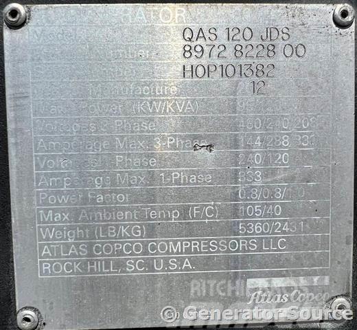 Atlas Copco 106 kW - FLORIDA Dizel agregati