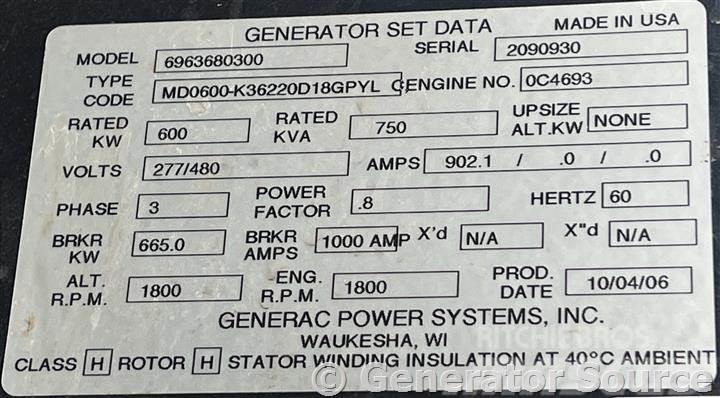 Generac 600 kW - JUST ARRIVED Dizel agregati