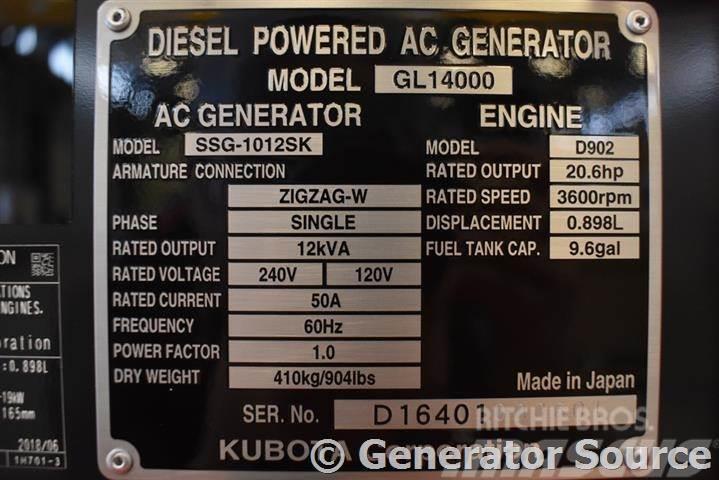 Kubota 14 kW Dizel agregati