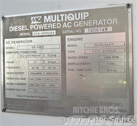 MultiQuip 36 kW - FOR RENT Dizel agregati