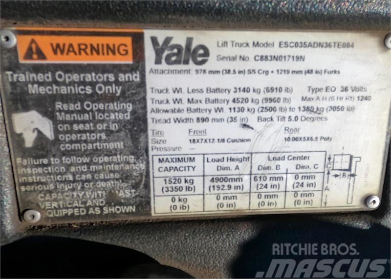 Yale ESC035AC Električni viličari