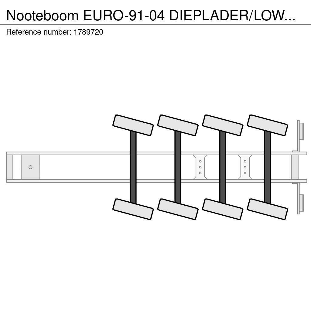 Nooteboom EURO-91-04 DIEPLADER/LOWLOADER/TIEFLADER Nisko-utovarne poluprikolice