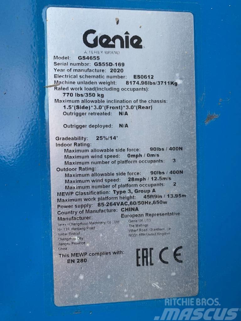 Genie GS 4655, NEW, 16m, electric scissor lift Škaraste platforme