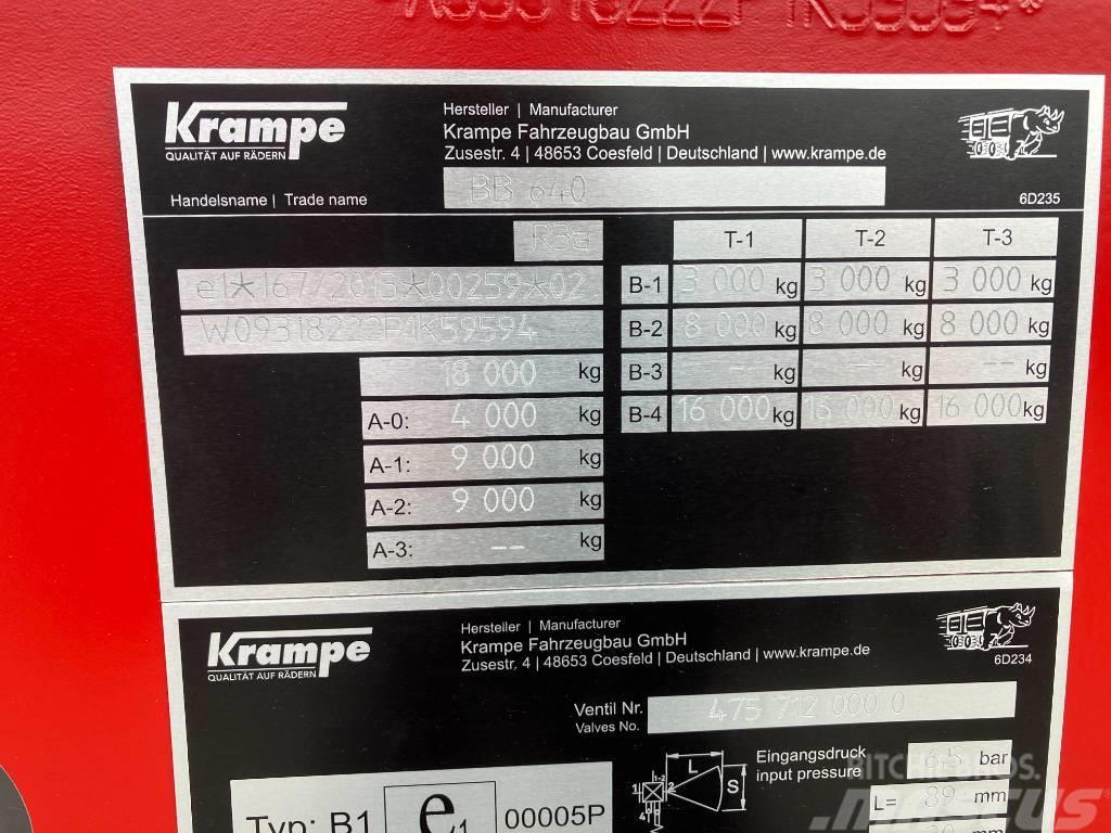Krampe BB640 Tipper trailers