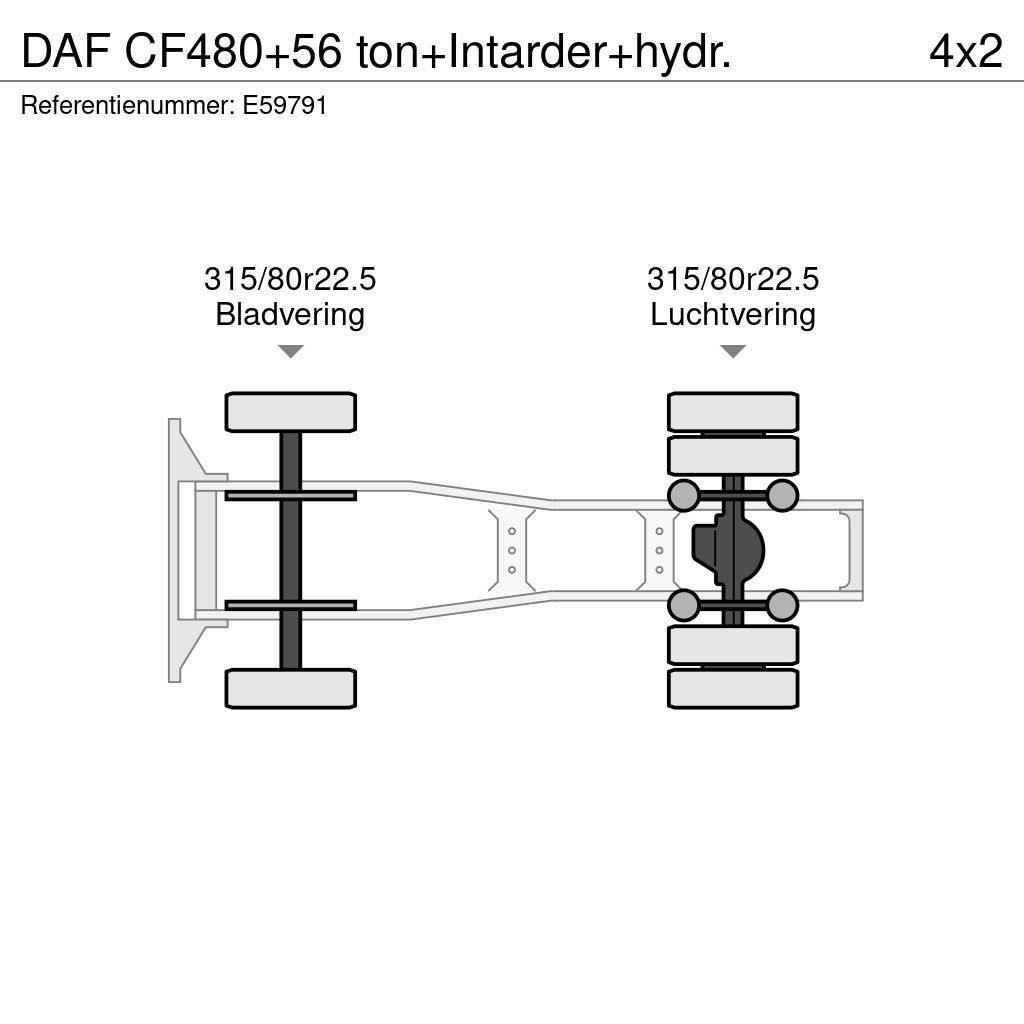 DAF CF480+56 ton+Intarder+hydr. Traktorske jedinice