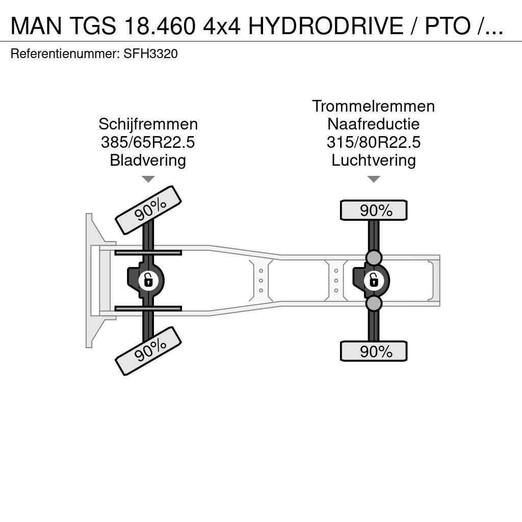 MAN TGS 18.460 4x4 HYDRODRIVE / PTO / GROS PONTS - BIG Traktorske jedinice