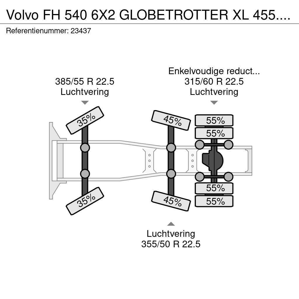 Volvo FH 540 6X2 GLOBETROTTER XL 455.000KM Traktorske jedinice