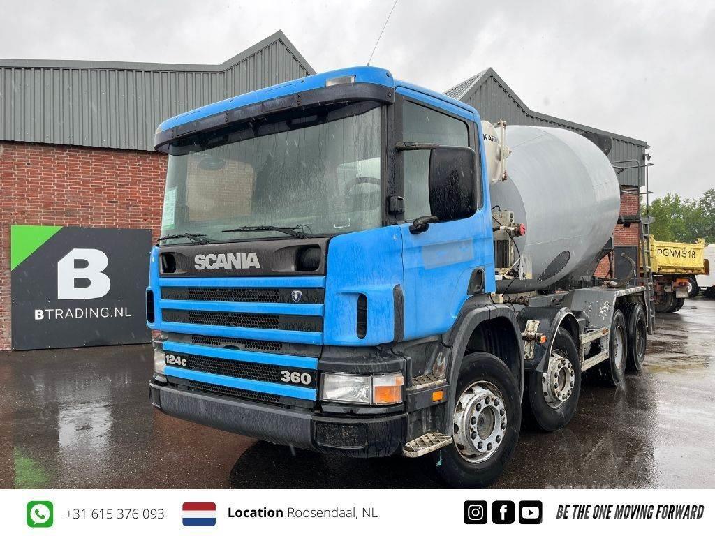 Scania P124-360 8x4 Concrete mixer 9m3 - Full steel - Big Kamioni mikseri za beton