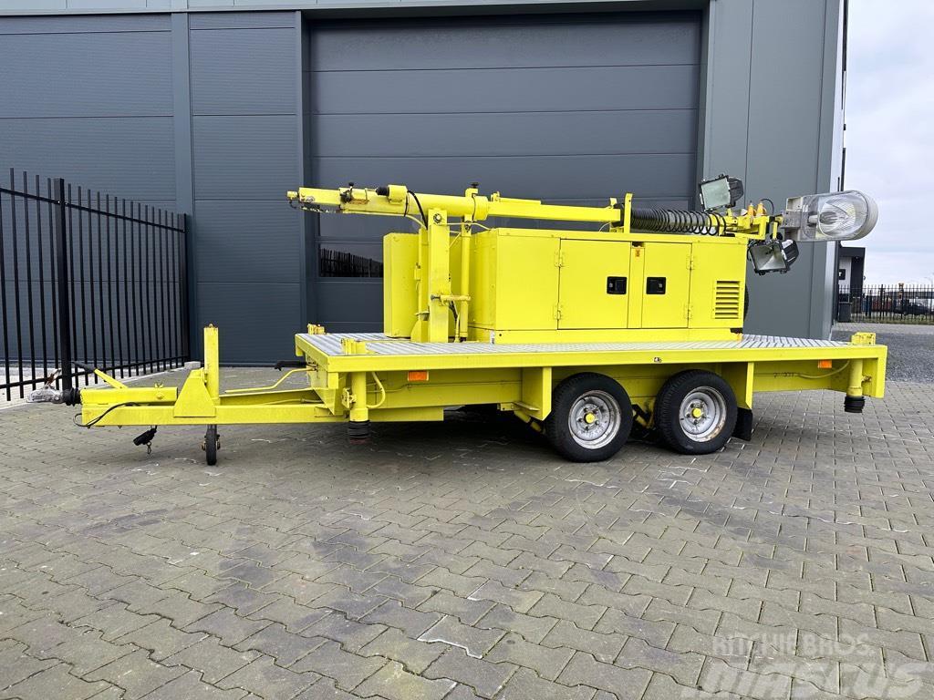 Atlas Copco Unique generator with light pole on trailer! Dizel agregati