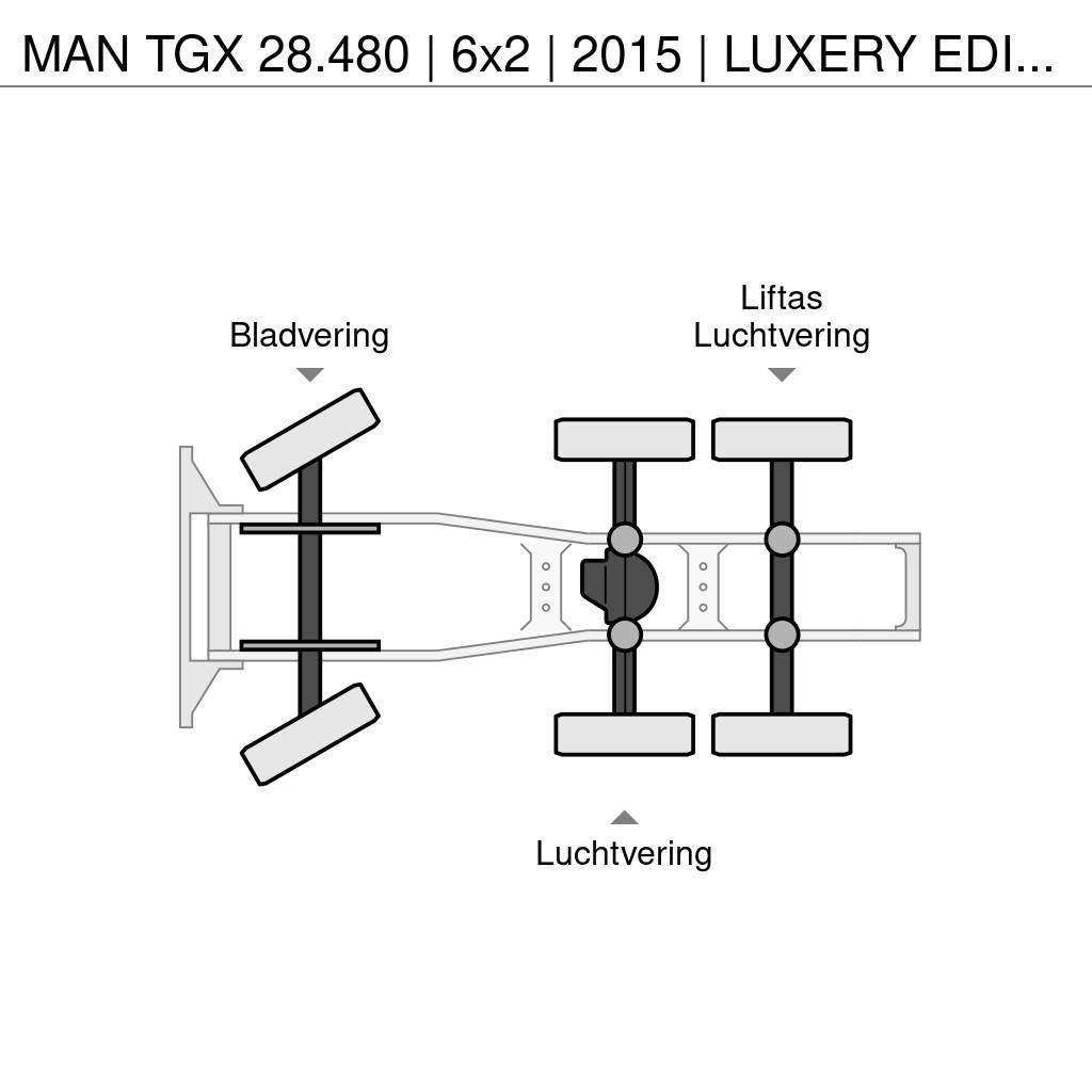 MAN TGX 28.480 | 6x2 | 2015 | LUXERY EDITION | Traktorske jedinice