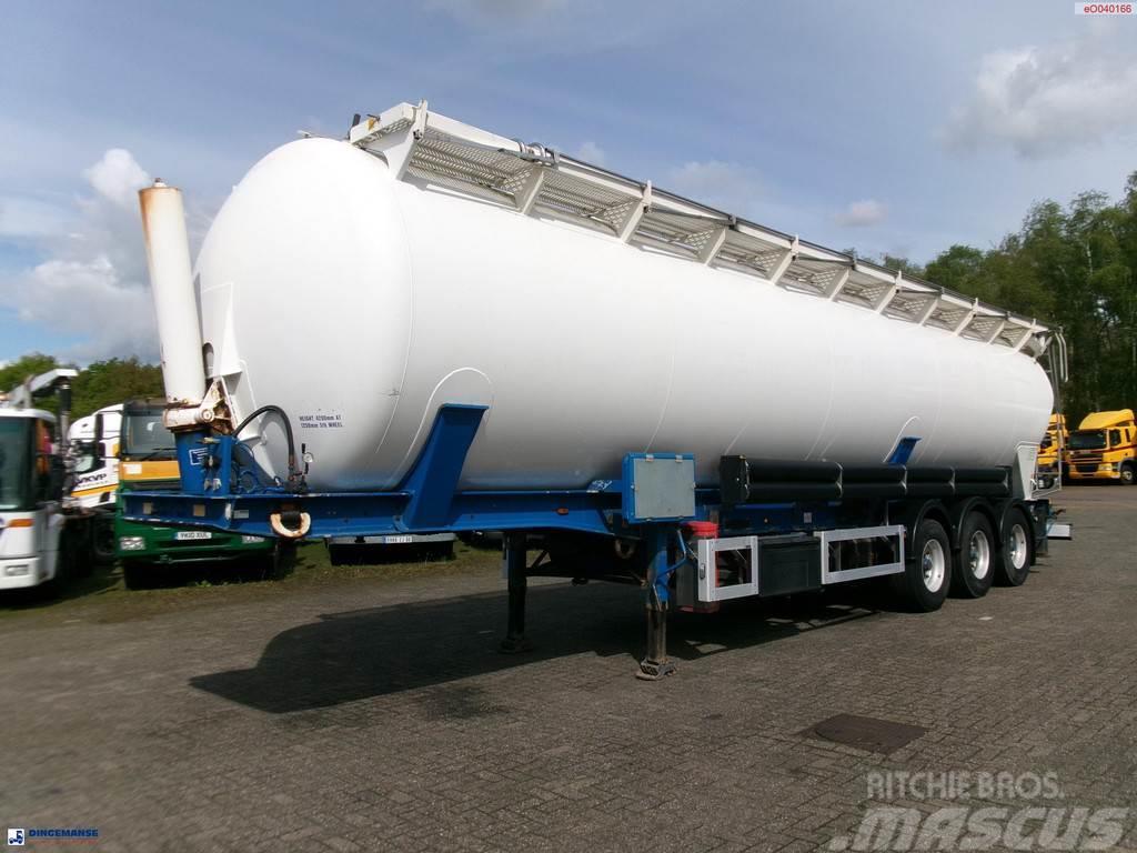 Feldbinder Powder tank alu (tipping) 63 m3 + compressor Kiper poluprikolice