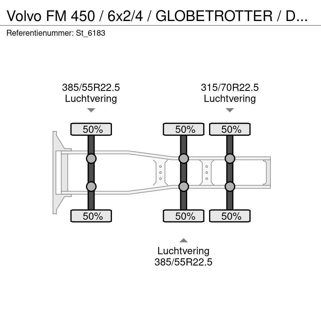 Volvo FM 450 / 6x2/4 / GLOBETROTTER / DYNAMIC STEERING / Traktorske jedinice