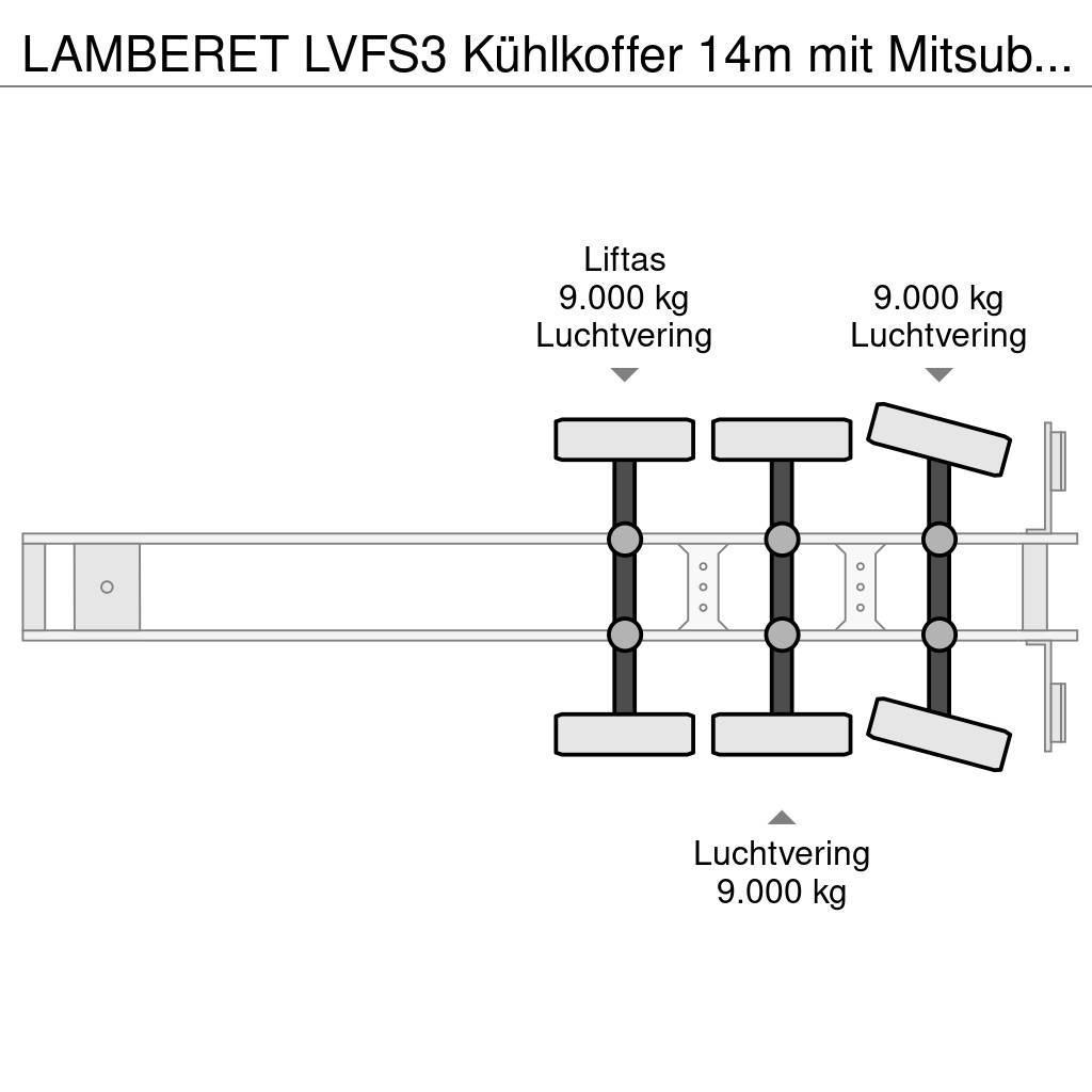 Lamberet LVFS3 Kühlkoffer 14m mit Mitsubishi -20° Poluprikolice hladnjače