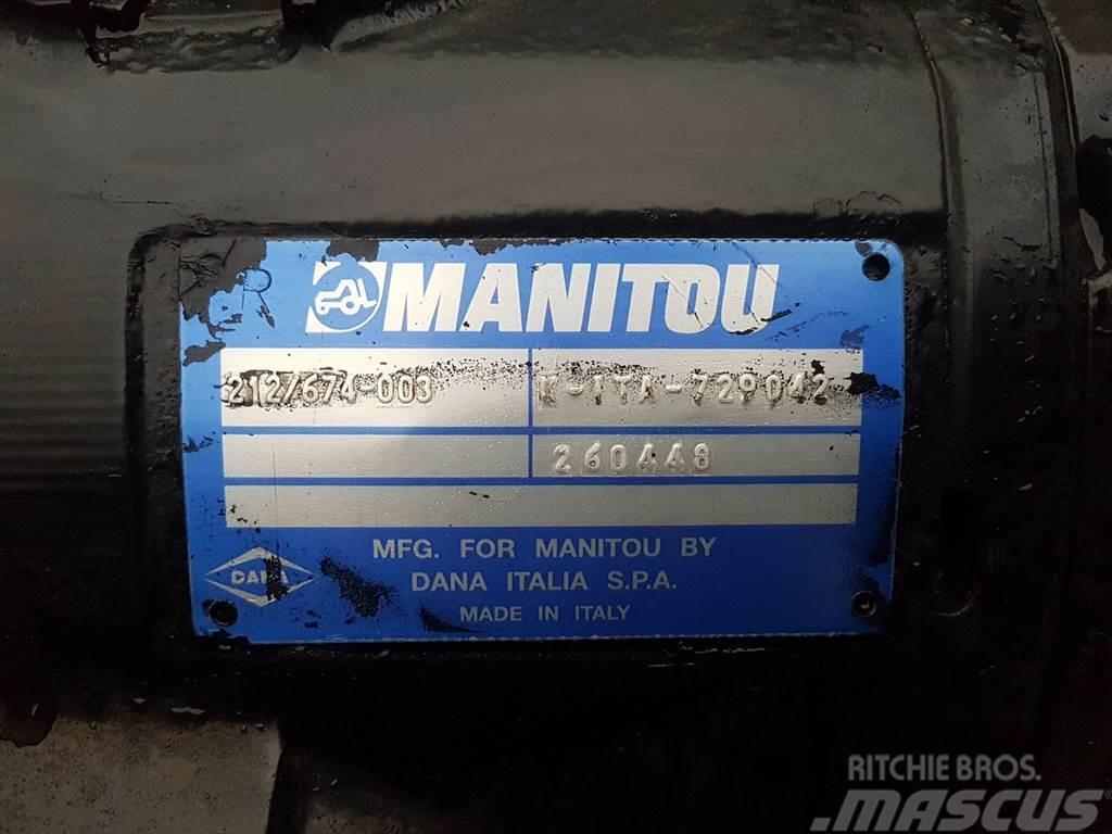 Manitou MT1840-Spicer Dana 212/674-003-Axle/Achse/As Osi