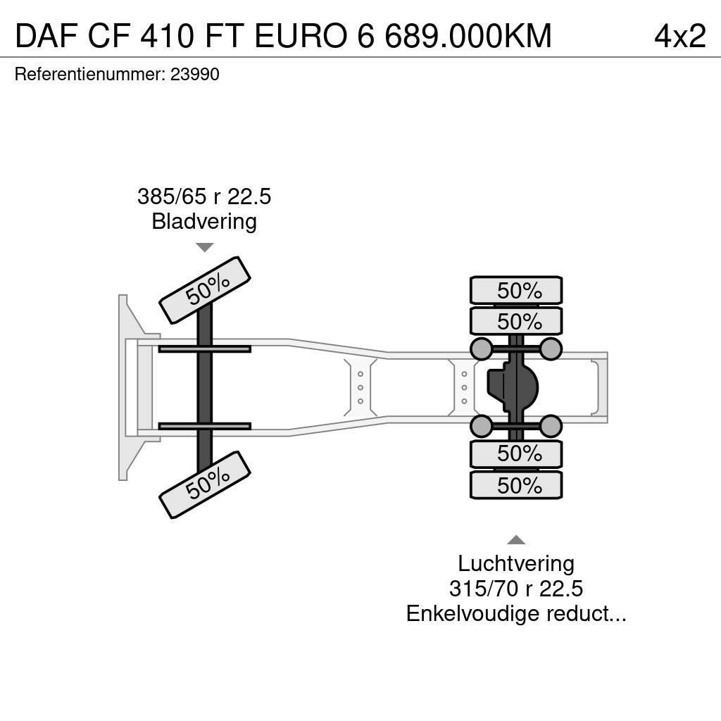 DAF CF 410 FT EURO 6 689.000KM Traktorske jedinice