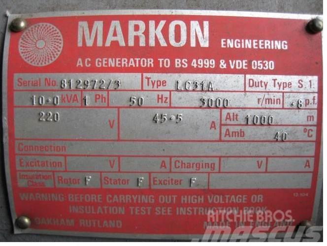  10 kVA Markon Type LC31A Generator Ostali agregati