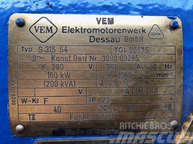  200 kVA VEM Type S315 S4 TGL20675 Generator Ostali agregati