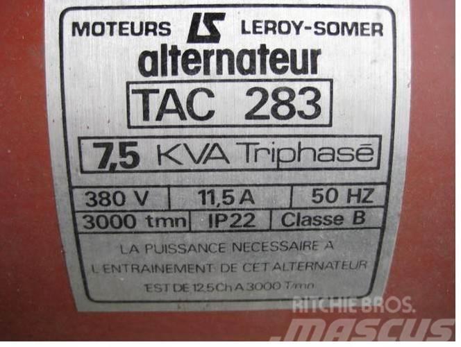 7.5 kva Leroy-Somer Type TAC 283 generator KUN TIL Ostali agregati