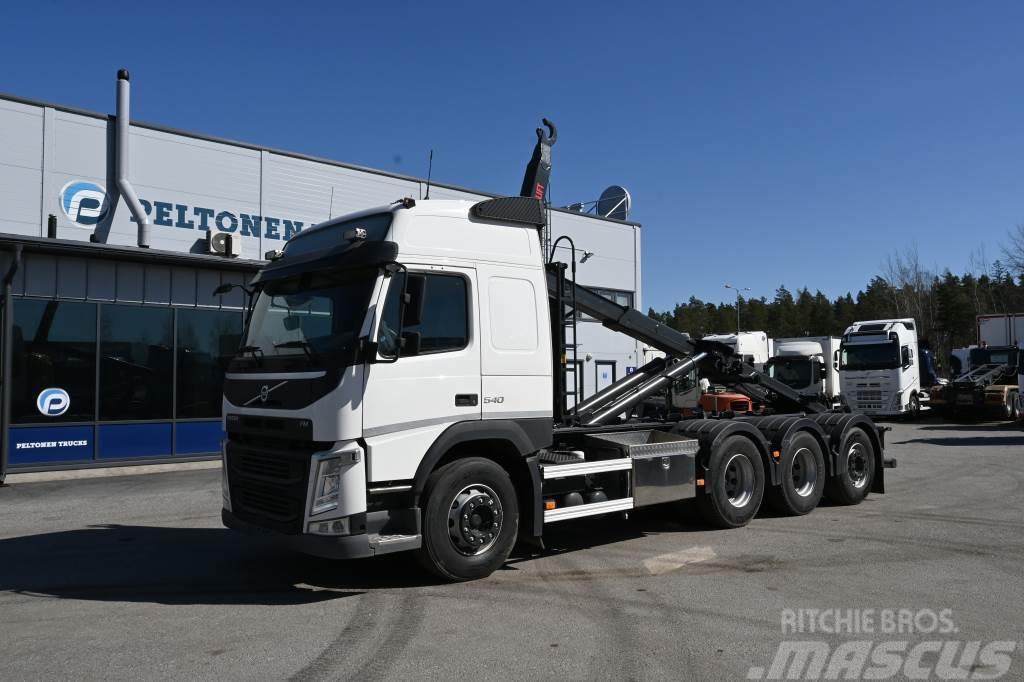 Volvo FM540 8x4*4 Euro6 Rol kiper kamioni s kukama za dizanje