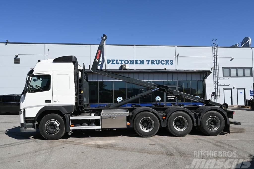 Volvo FM540 8x4*4 Euro6 Rol kiper kamioni s kukama za dizanje