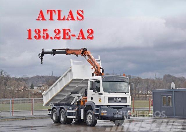 MAN TGA 26.350* ATLAS 135.2E-A2 + FUNK / 6x4*TOP 6x4 Kiper kamioni