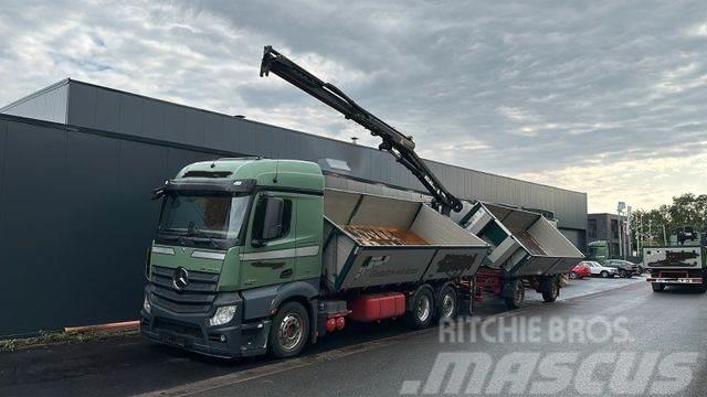 Mercedes-Benz 2545 6x2 Euro6 2-Seiten-Kipper ATLAS 145 KRAN Kiper kamioni