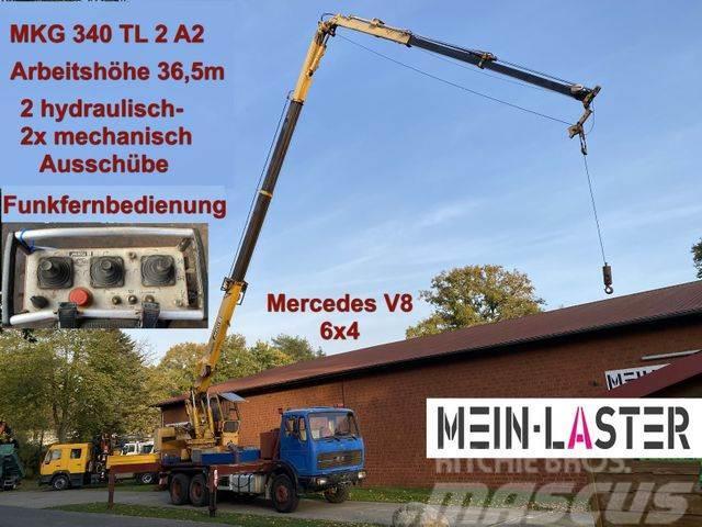 Mercedes-Benz 2622 V8 6x4 MKG 340 T2A2 36,5m Seilwinde Funk Kamioni sa kranom