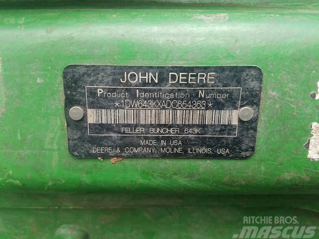 John Deere 643K Strojevi za sječu stabala