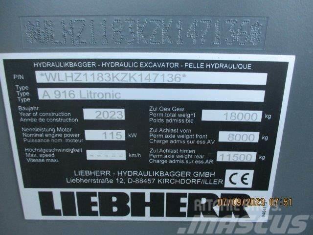 Liebherr A 916 Litronic G6.0-D Bageri na kotačima