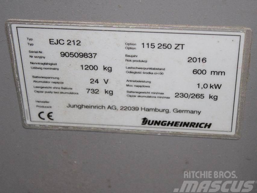 Jungheinrich EJC 212 115-57 250ZT Ručni električni viličar