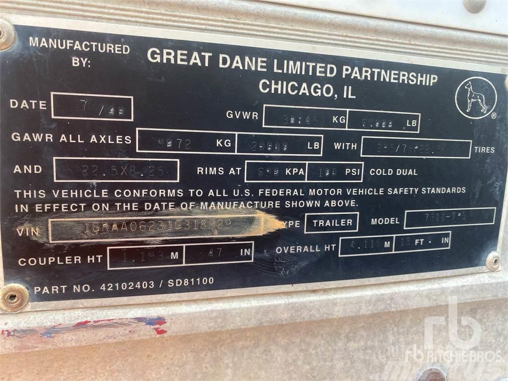Great Dane 53 ft x 102 in T/A Sanduk poluprikolice