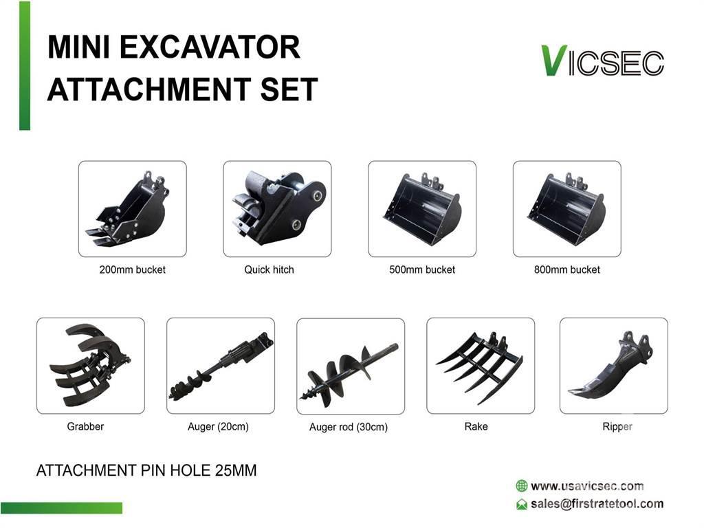  VICSEC Quantity of (9) Excavator Attac ... Ostale komponente