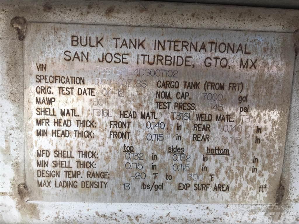  BULK NON-CODE 407 / 7000G / INSULATED Tank prikolice