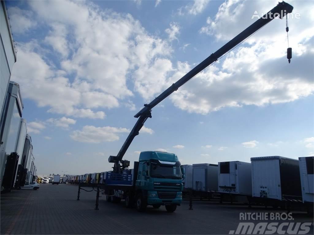 DAF CF 85.460 Crane truck MKG HMK 401 8x4 Autotransporteri