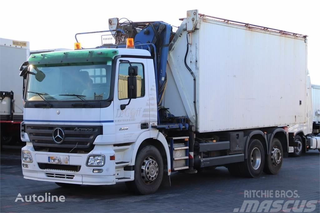 Mercedes-Benz ACTROS 2536	Tipper + crane LHO 150Z 6x2 Kiper kamioni