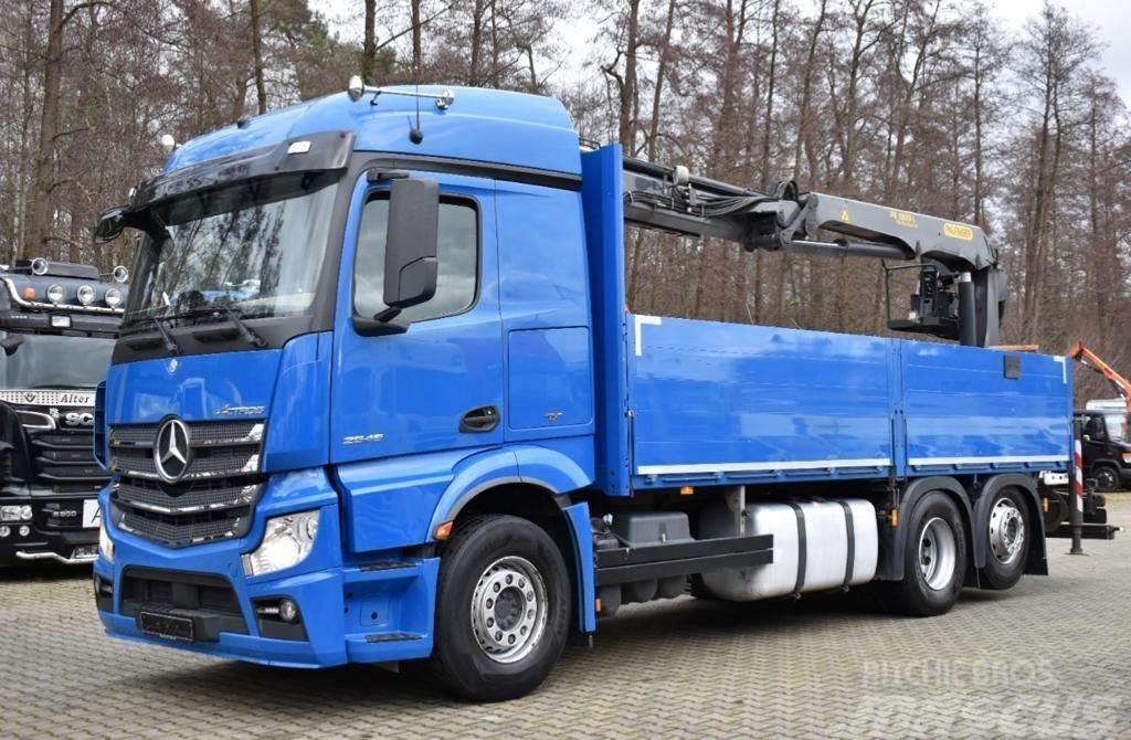 Mercedes-Benz Actros 2545 6x2 Flatbed + crane Flatbed / Dropside trucks