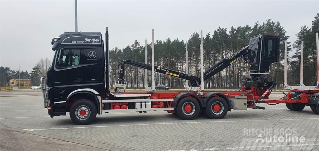 Mercedes-Benz Arocs 2663 Log Transporter Crane CRANE PALFINGER E Kamioni za drva
