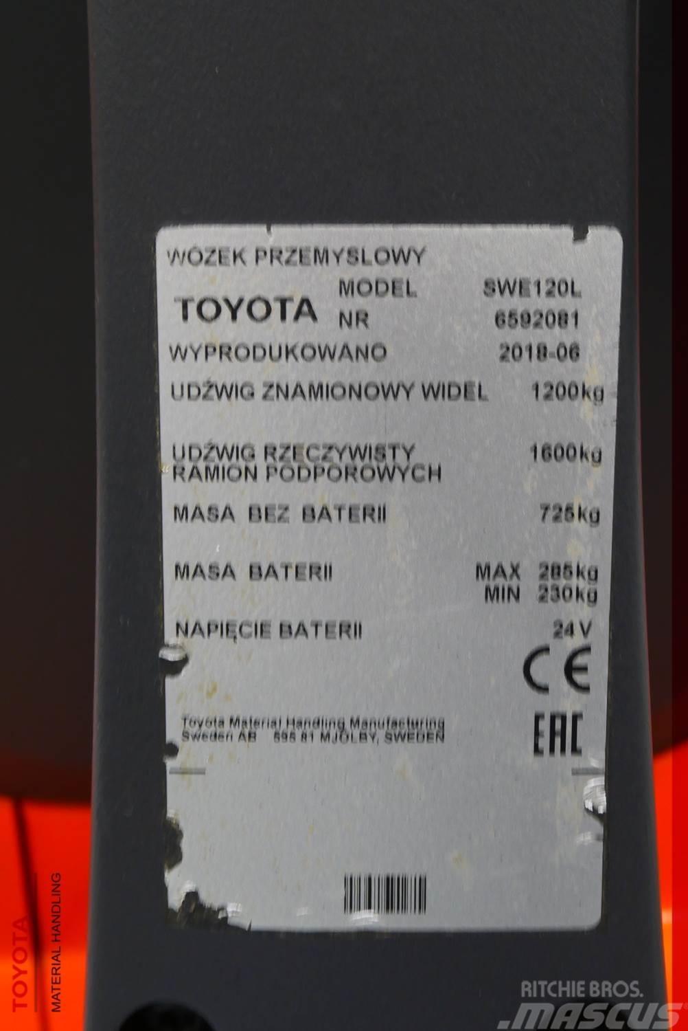 Toyota SWE120L Ručni električni viličar