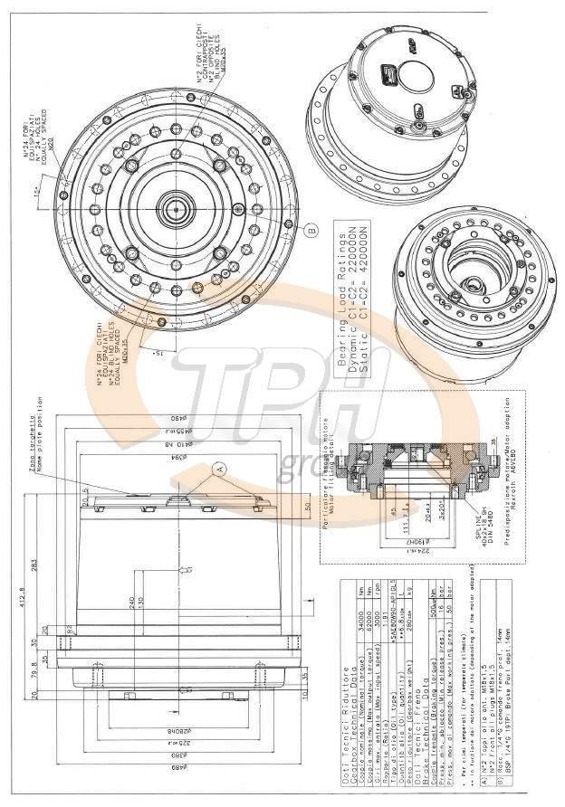  PMP 2502421 Fahrgetriebe Demag H30 Ostale komponente